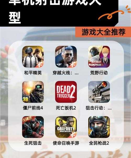 2025年最值得体验的8款射击游戏对比测评