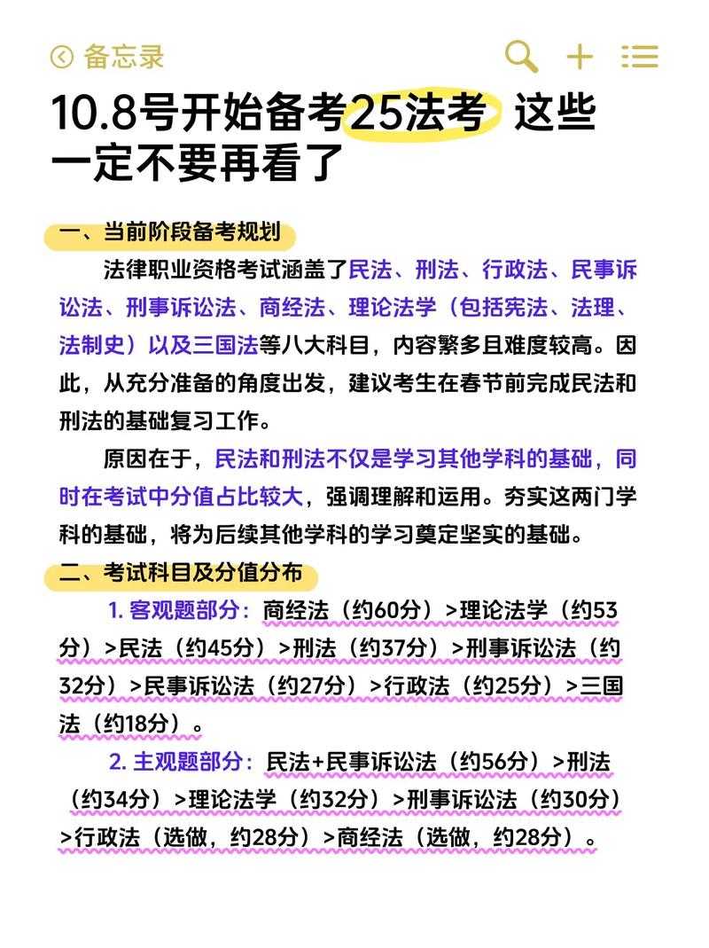 2025年法考备考资料避坑指南