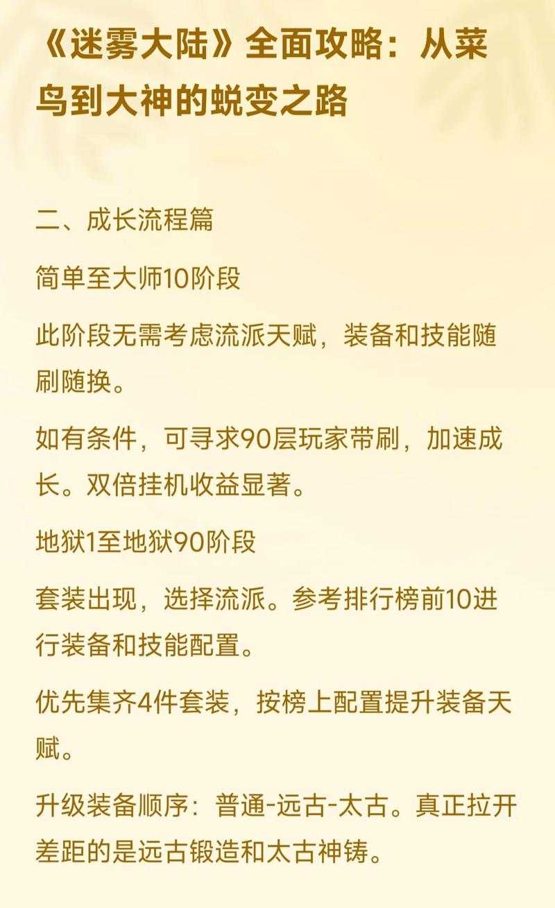 2025年混沌神生存指南 从菜鸟到战神的实战经验